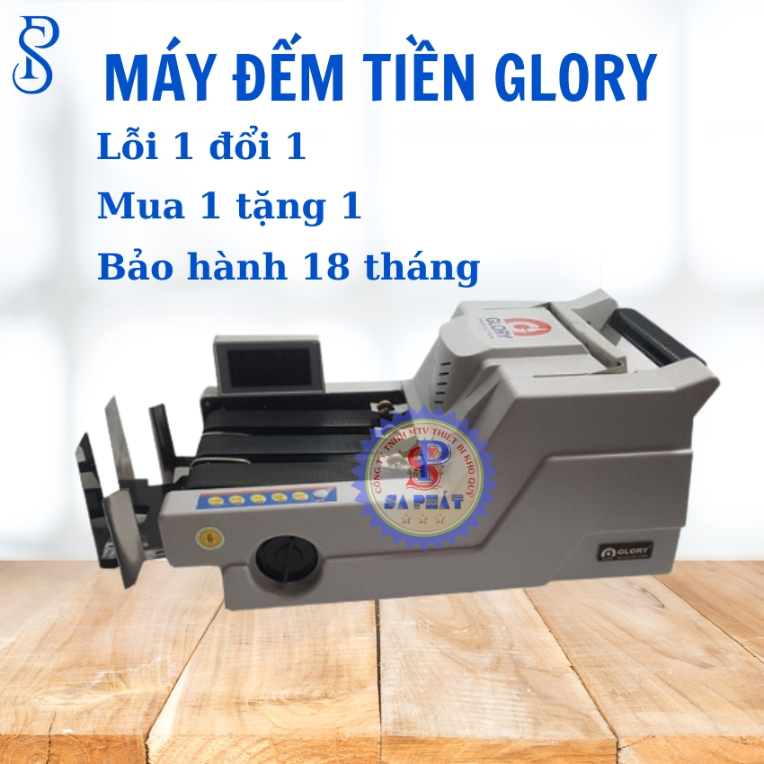 Máy đếm tiền GLORY 4688 máy đa chức năng phát  hiện tiền giả tiền khác loại chuẩn, bảo hành 18 tháng