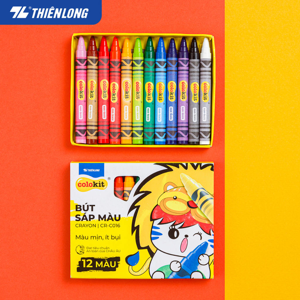 Bút Sáp màu Thiên Long CR-C016 12 màu