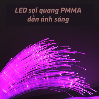 Sợi dây quang nhựa trong suốt dẫn ánh sáng LED bầu trời sao LED chất liệu PMMA dẫn sáng