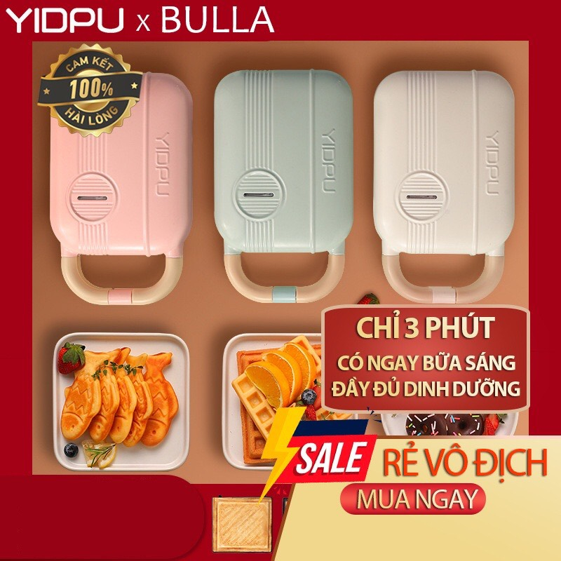 [Sale Giá Gốc] Máy nướng bánh mì sandwich và làm bánh DONATI & YIDPU x BULLA