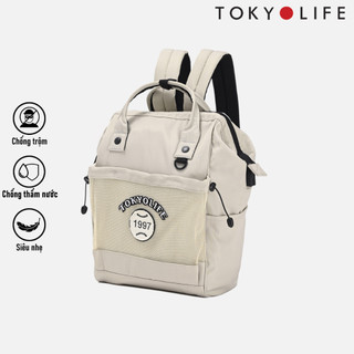 Balo chống trộm chống nước thời trang TOKYOLIFE nam nữ thiết kế basic siêu nhẹ có cổng USB chất liệu cao cấp C8BPK001M