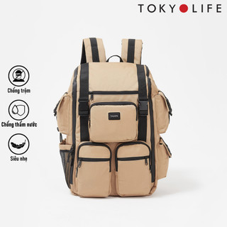 Balo thời trang TOKYOLIFE nam nữ thiết kế basic siêu nhẹ chất liệu cao cấp chống nước C8BPK130M