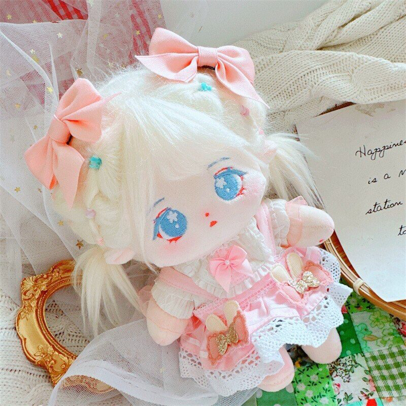 Set Váy Lolita Thỏ Hồng Dành Cho Bé Doll 20cm