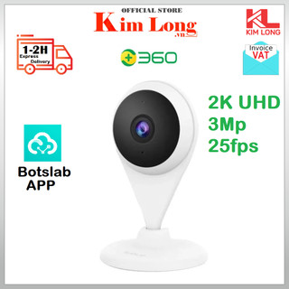 Camera quan sát qihoo 360 botslab c201 độ phân giải 2k ai, app botslab - hàng chính hãng