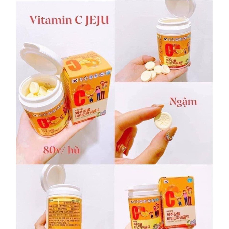 Viên ngậm Vitamin C Jeju Vital 80v 120g