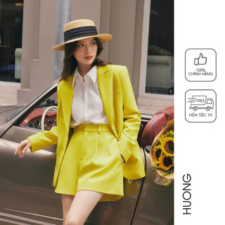 Áo vest tuxedo yellow label blazer huong boutique hbvest234