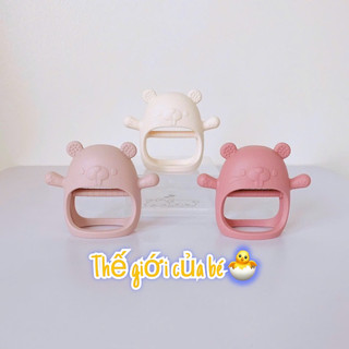 Gặm nướu Eco silicone Bar - rot hình thỏ