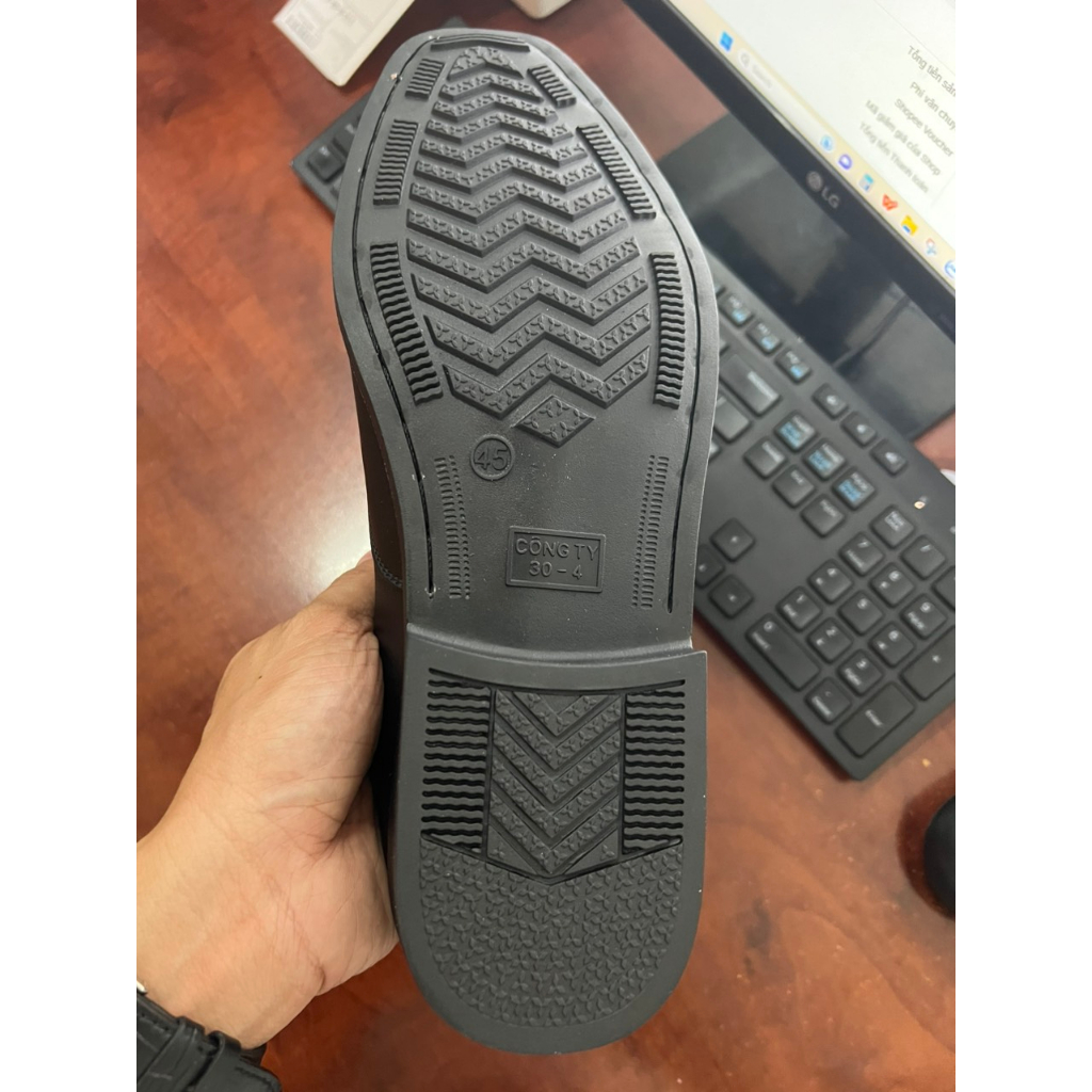 Giày da bảo vệ nam giá rẻ có size lớn