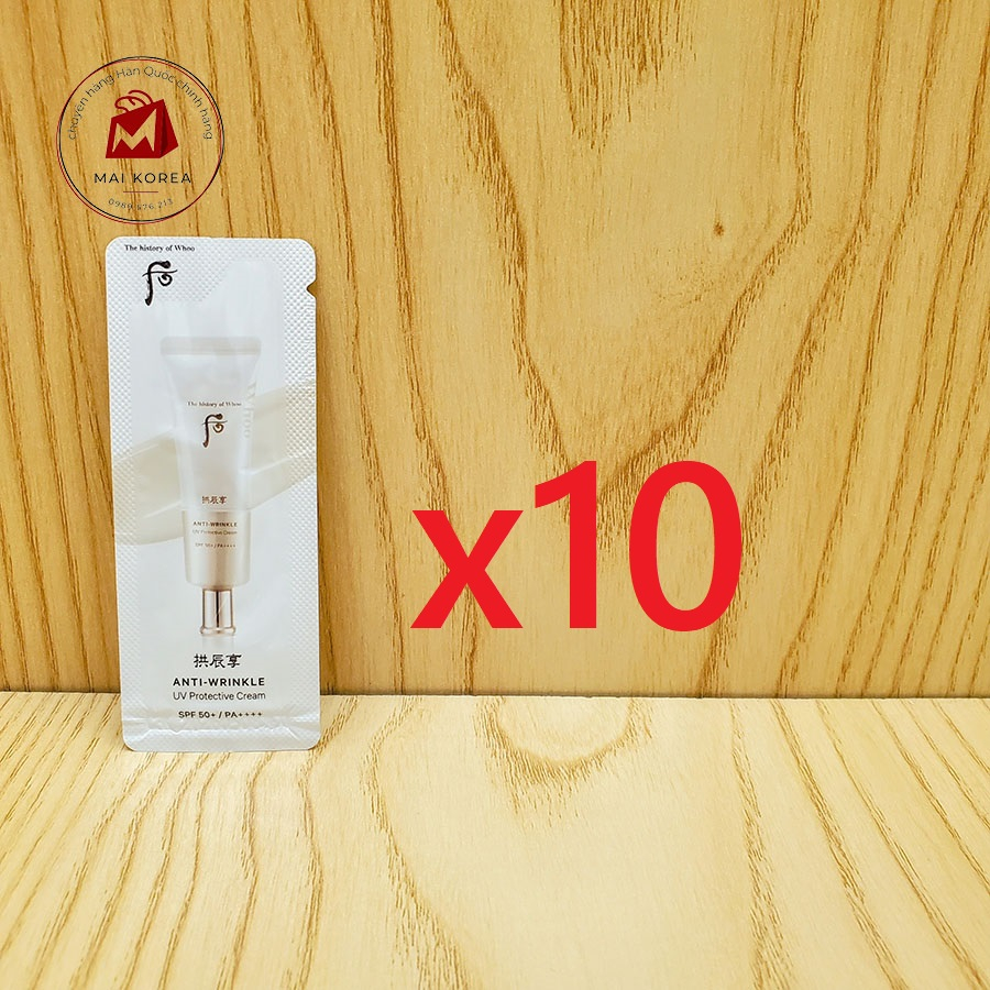 Kem chống nắng Whoo chống nhăn Anti-Wrinkle UV Protective Cream SPF50+/PA+++