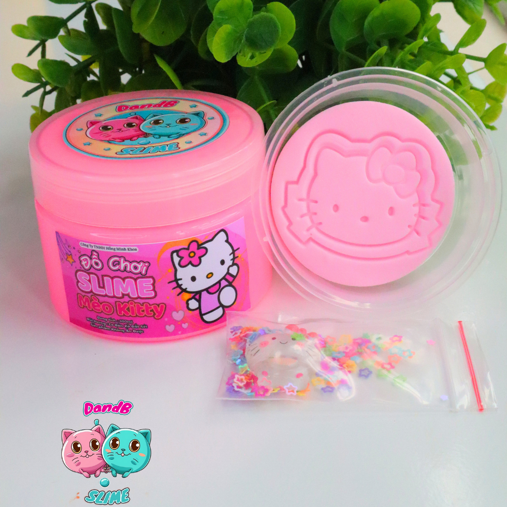 Mèo Kity Slime 150ml - Đồ Chơi Chất Nhờn Ma Qúai Giúp Thư Giãn