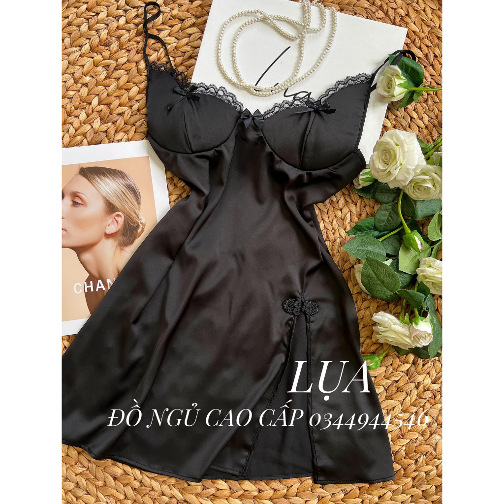 Váy Lụa Nơ Cao Cấp - NOIYLUA