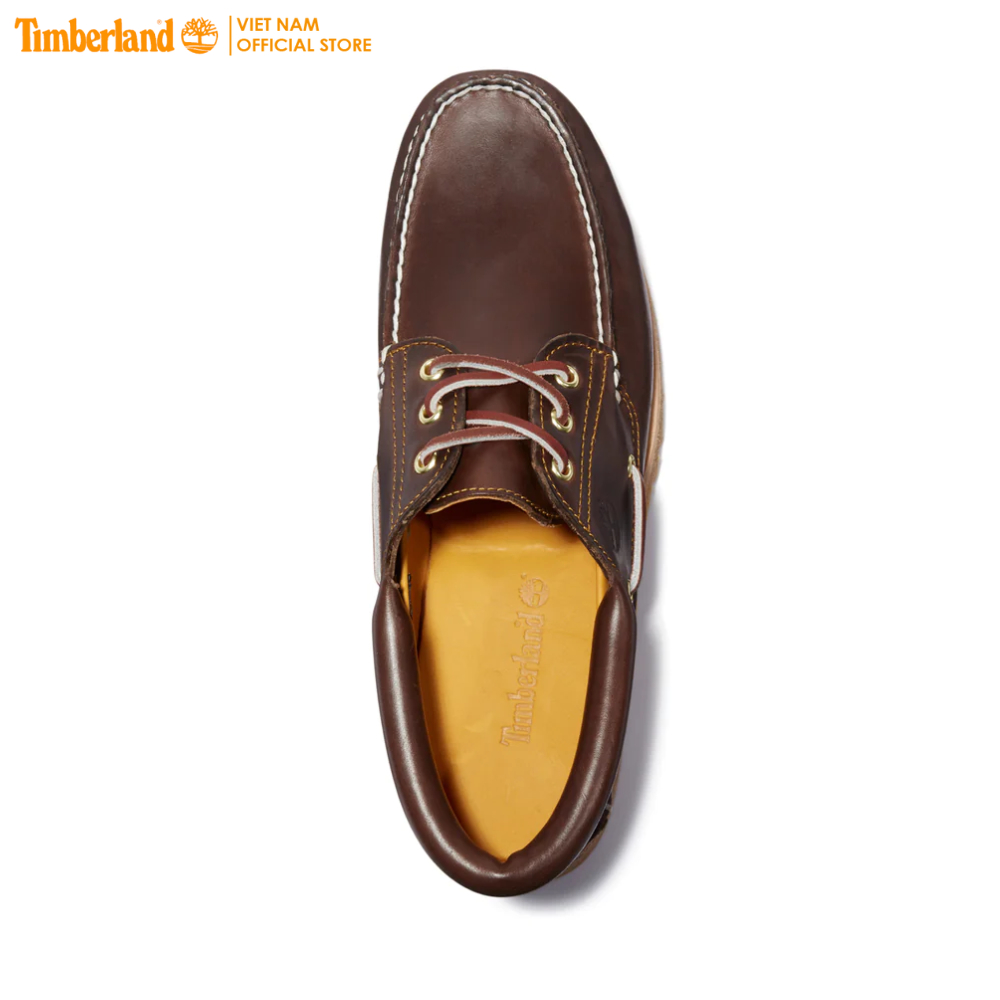 [Original] Timberland Giày Lười Nam - Men's Authentics 3 Eye Classic Md Brown Full Grain TB03000322