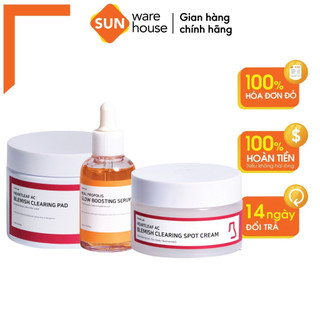 Combo Sạch Mụn Và Sáng Da C'NEW LAB Giúp Ngăn Ngừa Mụn, Giảm Thâm Nám, Dưỡng Trắng Da