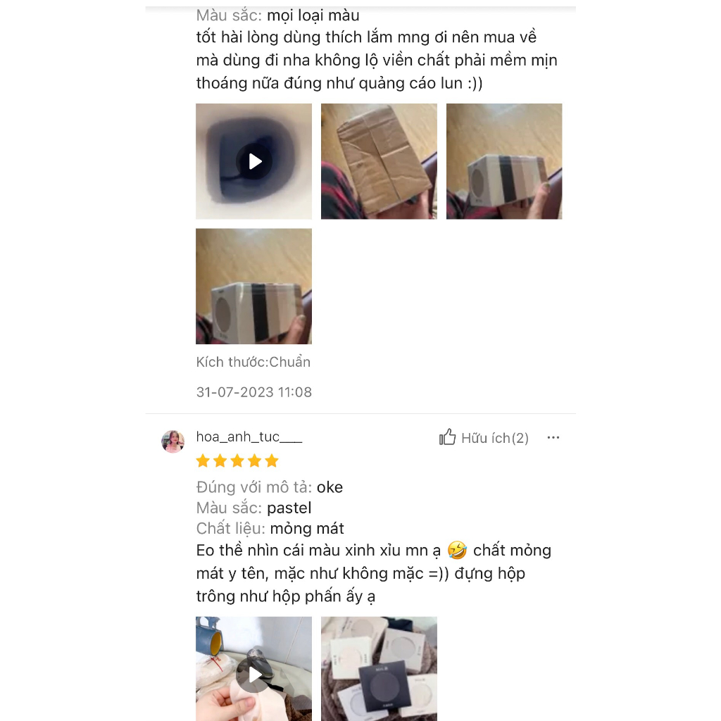 Quần Lót Tàng Hình Nữ sét 6 quần chất su thạch,không lộ viền mặc váy body hay quần tập gym