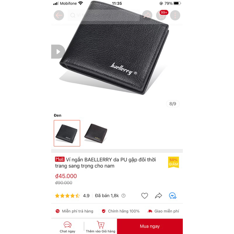 Pass ví nam new 2cai