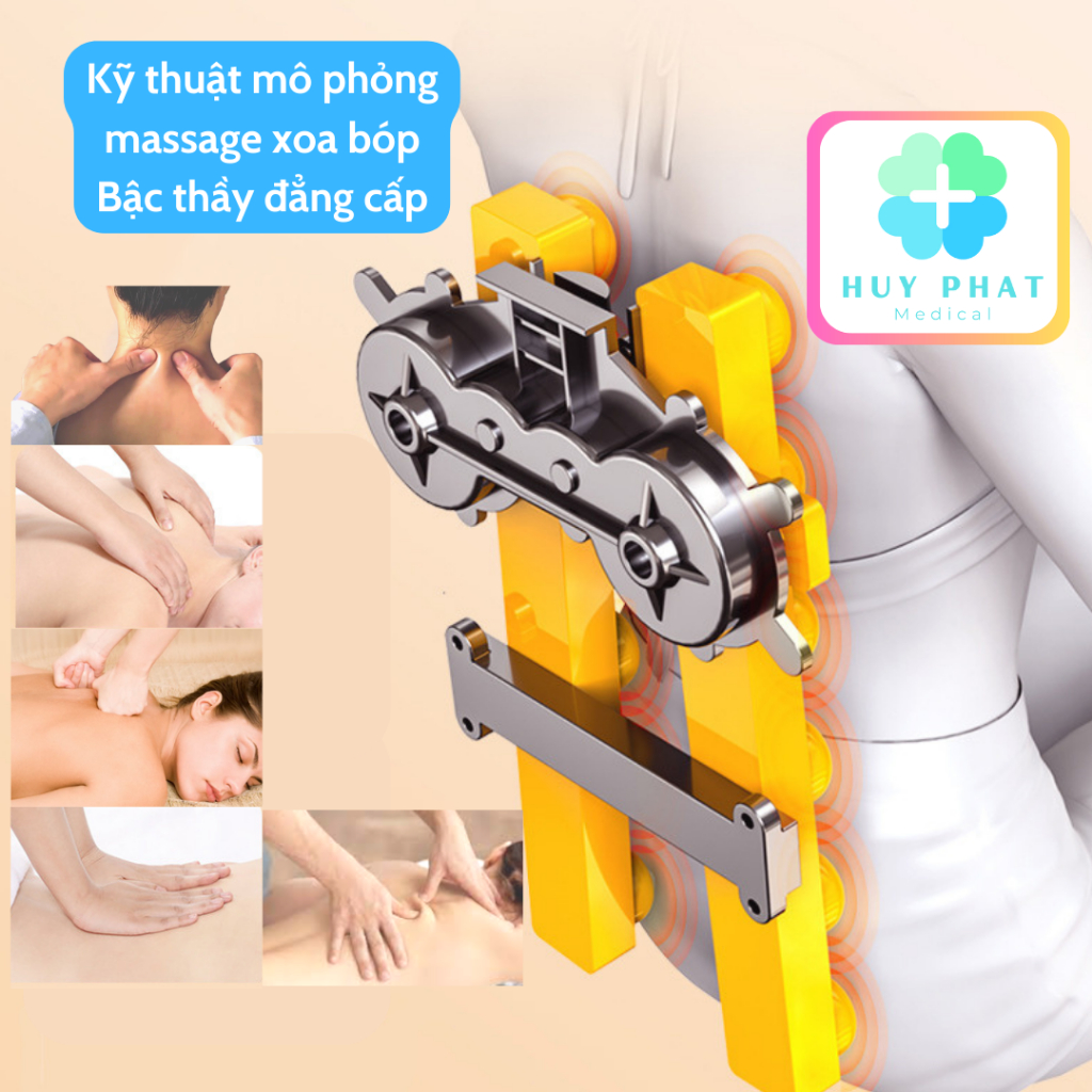 Gối massage hồng ngoại Renji cổ vai gáy lưng, 16 đầu massage chuyên sâu toàn thân