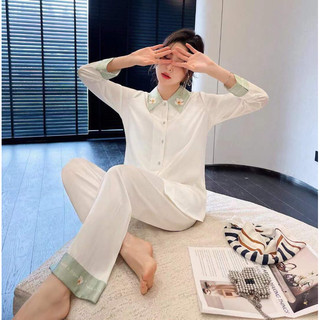 BỘ PIJAMA TAY DÀI QUẦN DÀI LỤA HT4427