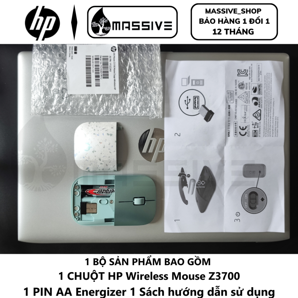 Chuột không dây chính hãng HP Wirless Mouse Z3700
