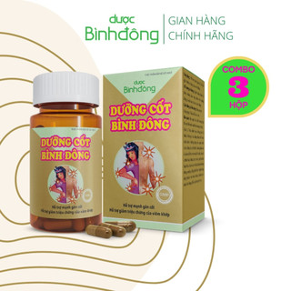 Combo 3 hộp Dưỡng Cốt Bình Đông - Giảm đau thần kinh tọa, đau nhức xương khớp - hộp 60 viên nang