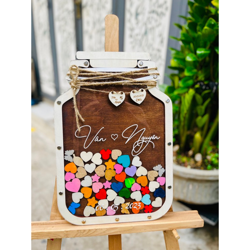 LỌ THẢ TIM KÝ TÊN THẢ TIM ĐÁM CƯỚI