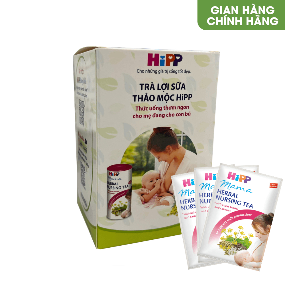 Trà cốm lợi sữa HiPP dành cho phụ nữ cho con bú (5 gói x 8g) - Nhập khẩu Thụy Sỹ