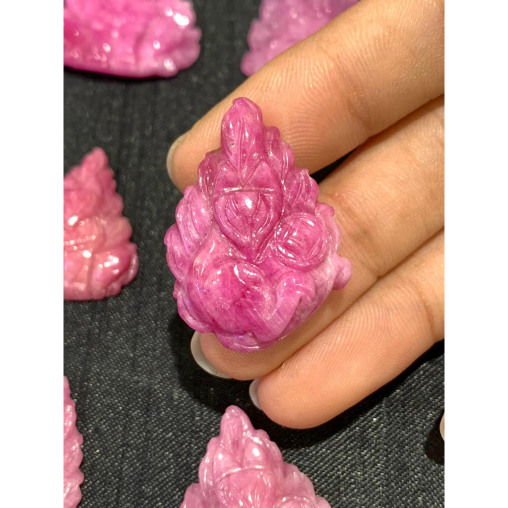 Mặt dây Chuyền Hồ Ly 9 Đuôi - Chế Tác Từ 100% Đá Ruby Thiên Nhiên [TẶNG KÈM DÂY + HỘP QUÀ]