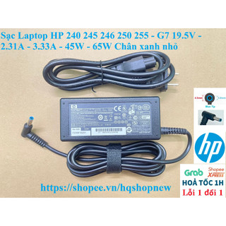 ⚡️[Sạc zin] Sạc Laptop HP 240 245 246 250 255 - G7 19.5V - 2.31A - 3.33A - 45W - 65W Chân xanh nhỏ