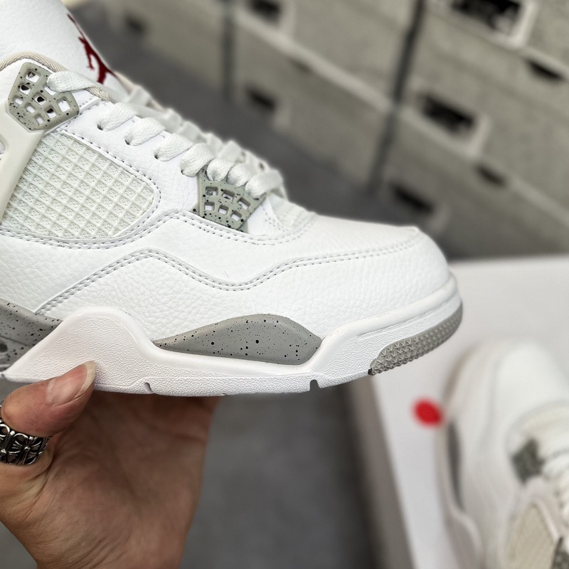 Giày Sneaker AJ4 4 Retro 'White Oreo'•Chuẩn SC Full Tặng Kèm Tất