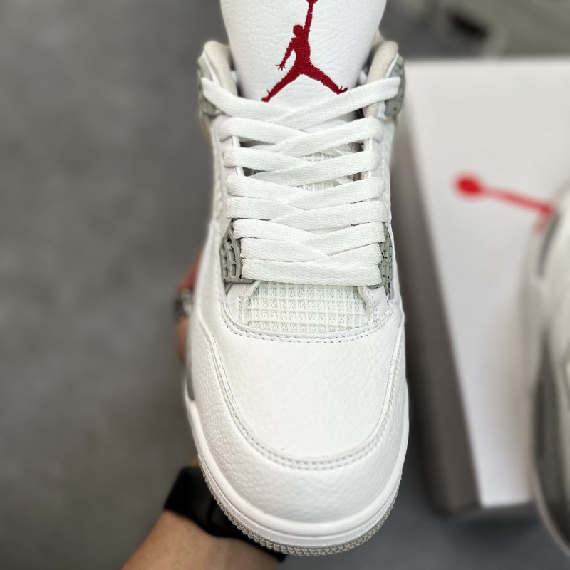 Giày Sneaker AJ4 4 Retro 'White Oreo'•Chuẩn SC Full Tặng Kèm Tất