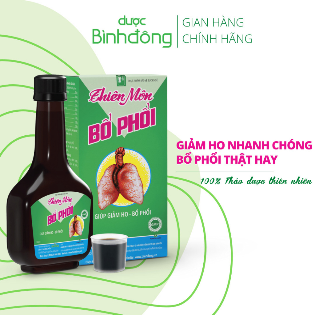 Thiên Môn Bổ Phổi Bình Đông – Giúp giảm ho, Bổ phổi – Chai 280ml