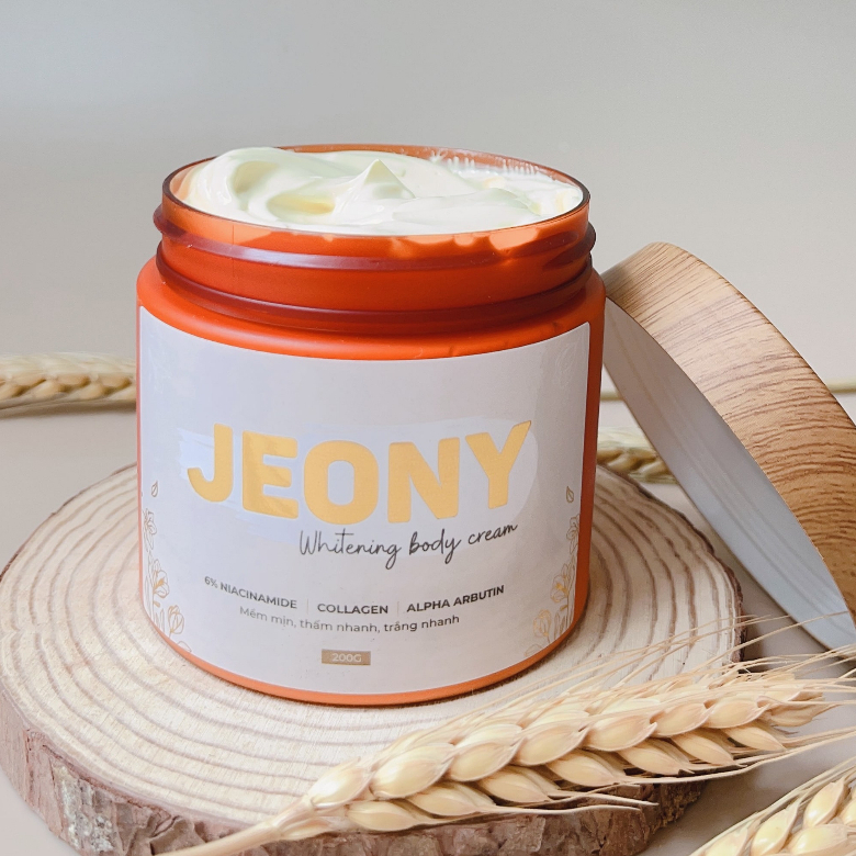 Kem dưỡng trắng da body JEONY cho da sáng mịn nâng tone nhẹ nhàng phù hợp mọi loại da