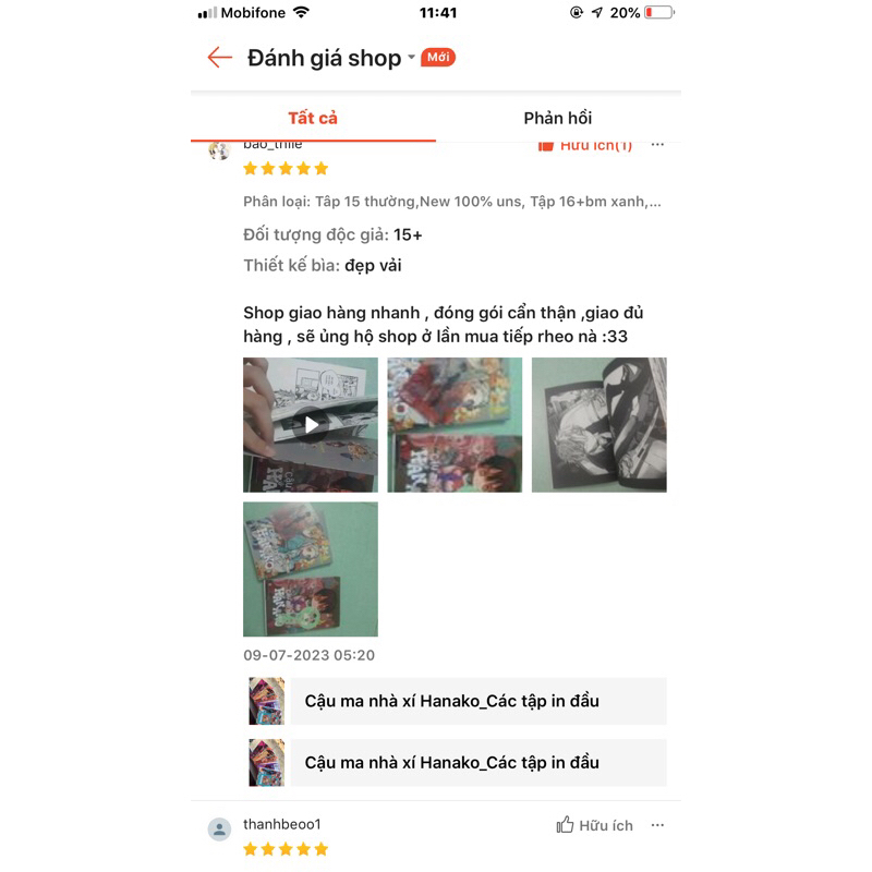 Cậu ma nhà xí Hanako_ All Các tập in đầu