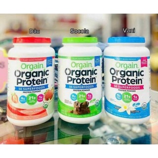 Thực phẩm chức năng Bột protein hữu cơ Orgain Organic Protein & Superfood Mỹ ❤️