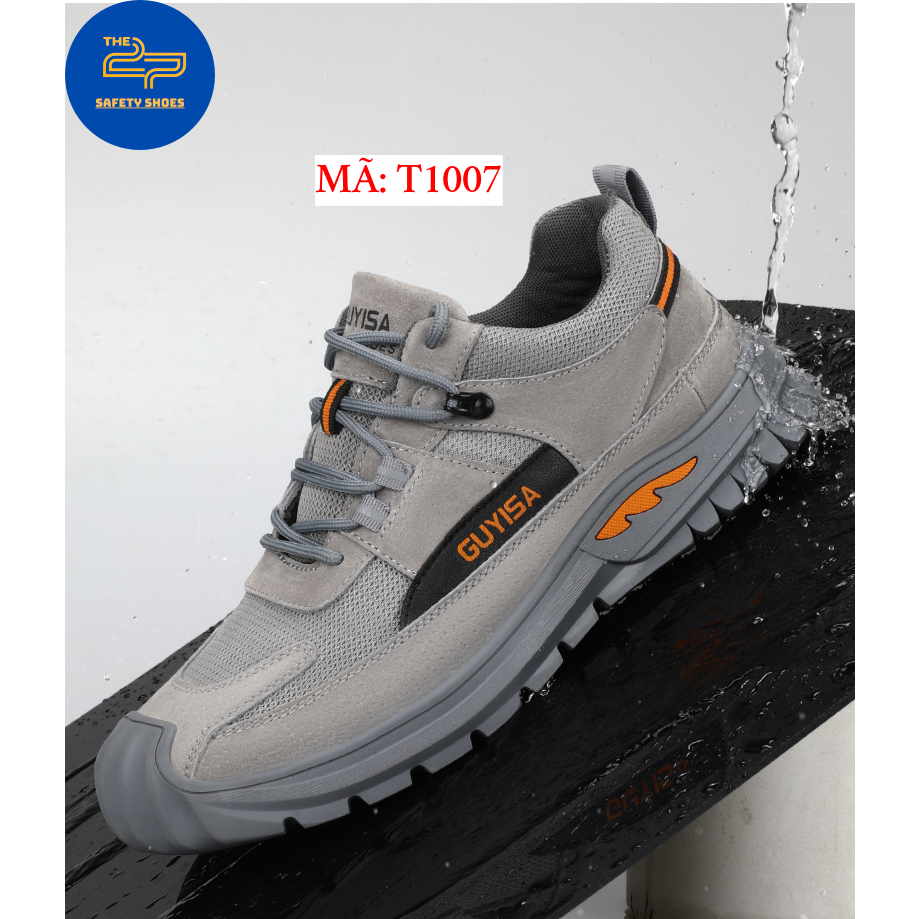 Giày bảo hộ lao động nam GUYISA T1007 chống trơn trượt, đam thủng phù hợp mọi công trình, nhà máy.