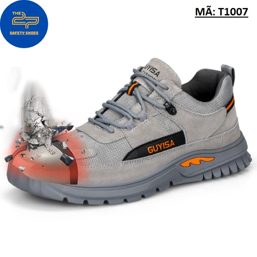 Giày bảo hộ lao động nam GUYISA T1007 chống trơn trượt, đam thủng phù hợp mọi công trình, nhà máy.