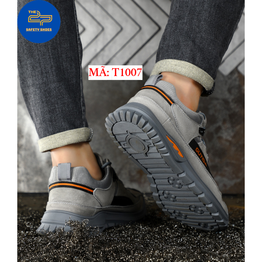 Giày bảo hộ lao động nam GUYISA T1007 chống trơn trượt, đam thủng phù hợp mọi công trình, nhà máy.