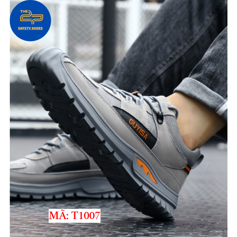 Giày bảo hộ lao động nam GUYISA T1007 chống trơn trượt, đam thủng phù hợp mọi công trình, nhà máy.