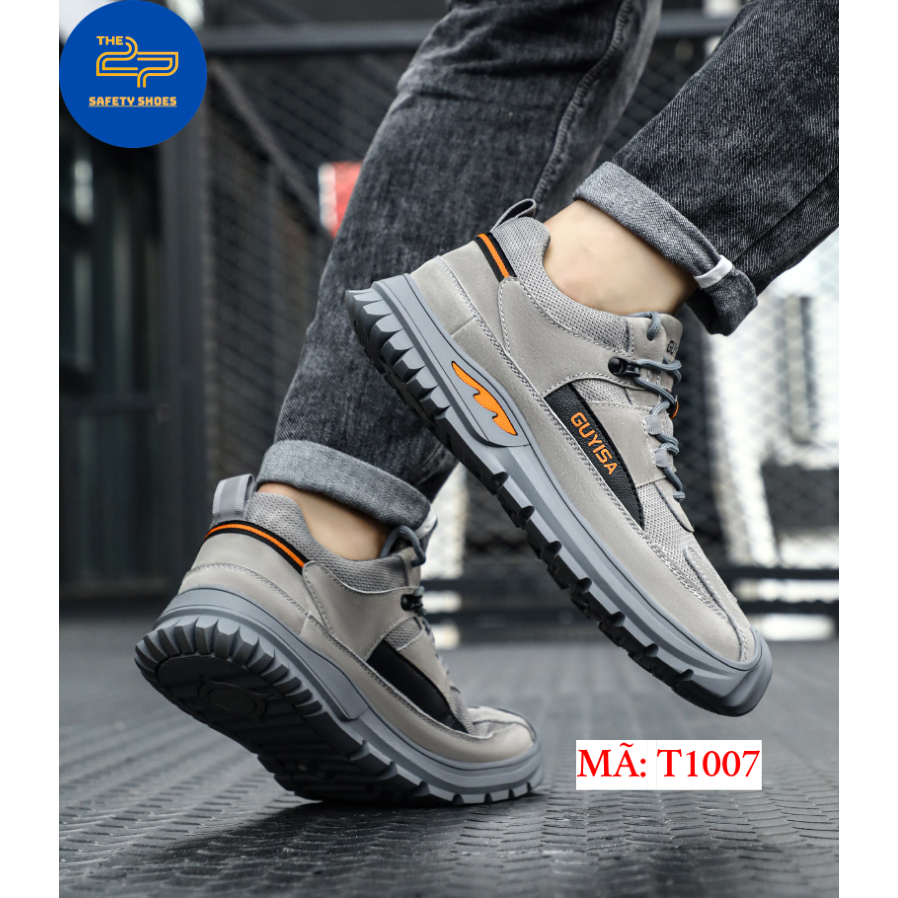 Giày bảo hộ lao động nam GUYISA T1007 chống trơn trượt, đam thủng phù hợp mọi công trình, nhà máy.