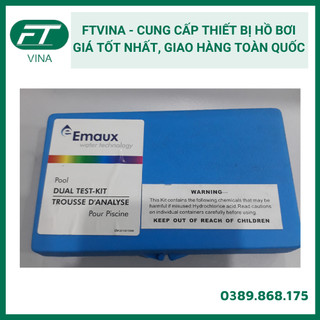 Bộ thử nước bể bơi emaux, đo độ ph và nồng độ clo, ce029