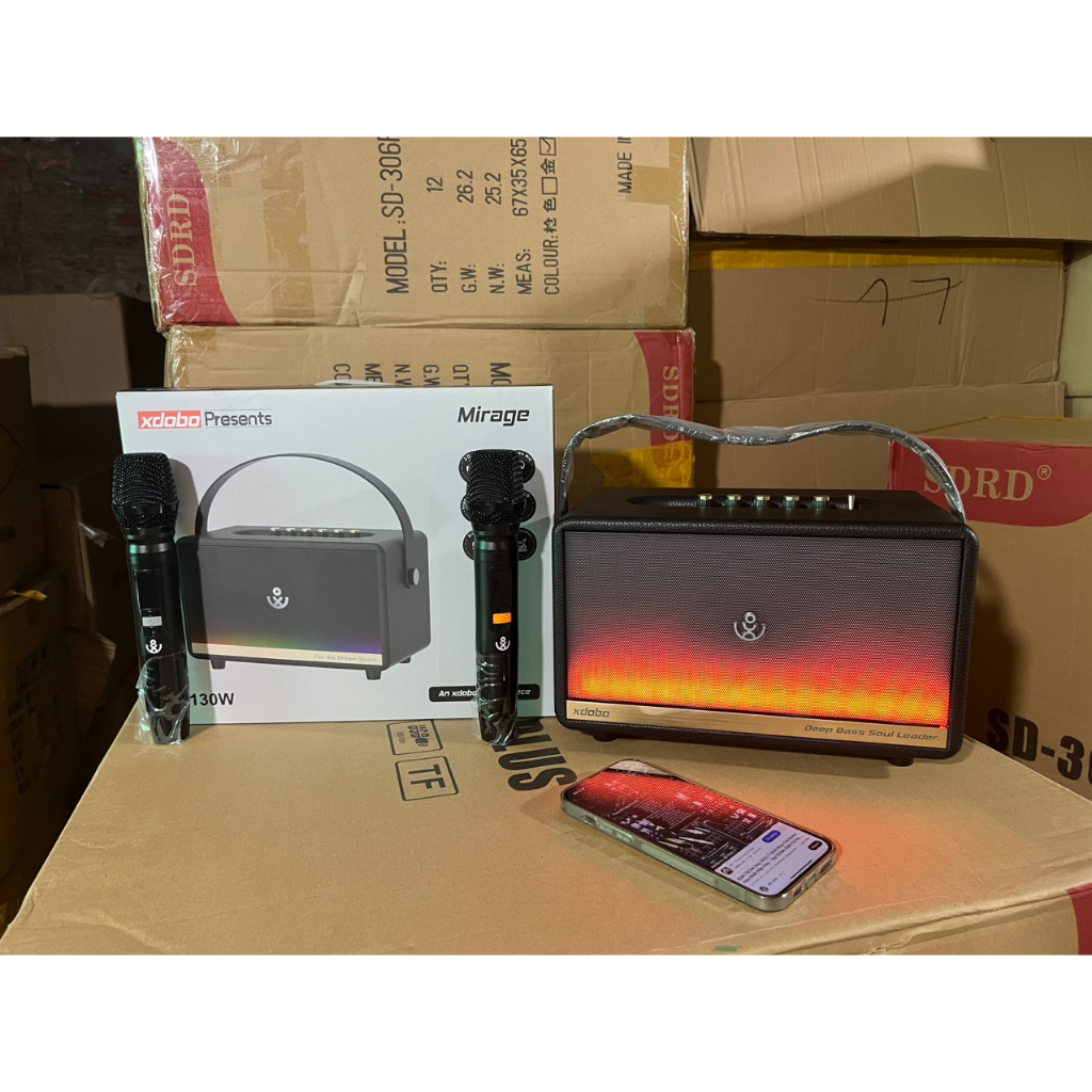 Loa Bluetooth Karaoke XDOBO MIRAGE 130W-Chính hãng bảo hành 12 tháng-Mới nhất 2023