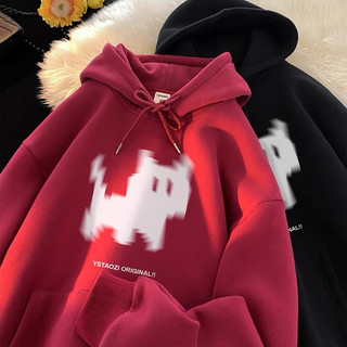   Áo hoodie form rộng tay bồng mũ hai lớp - Hoodie mèo máy