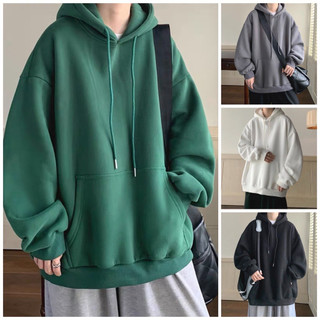 Áo Hoodie Nỉ Tay Bồng Nữ Unisex Tay bông có mũ ulzzang màu Xanh | Hồng | Rêu nam nữ