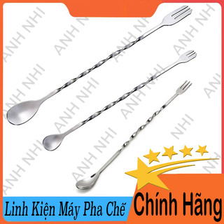 Thìa bar 26cm - thìa bar 32cm - thìa khuấy pha chế barpoons 2 đầu inox 26cm , 32cm - muỗng khuấy 2 đầu 26cm và 32cm