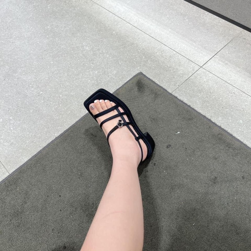 MÃ 9288 -7828 SANDAL QUAI NHỎ ĐẾ  VUÔNG FULL BOX