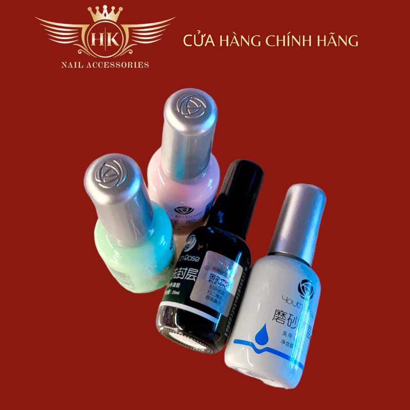 Base top hoa hồng HK NAIL ACCESSORIES chính hãng