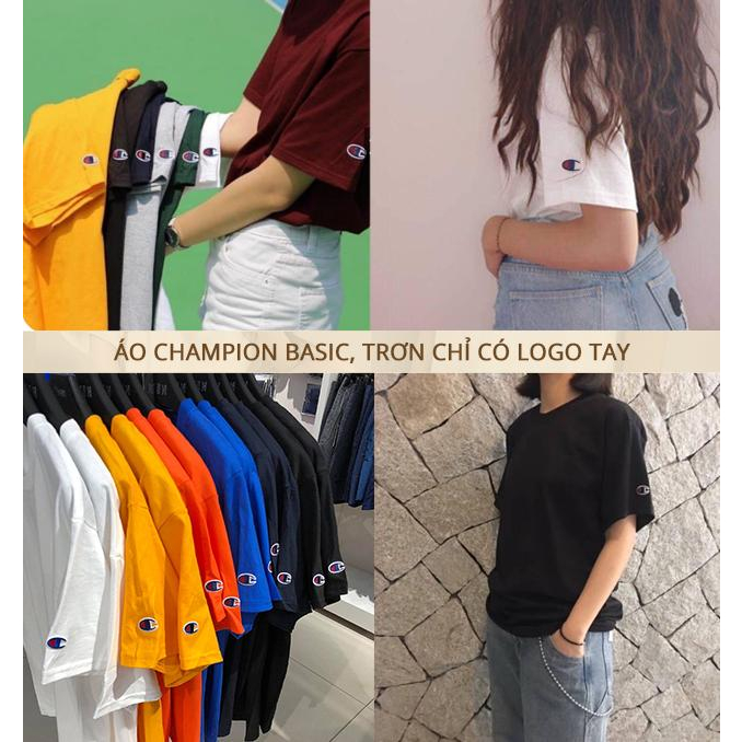 Áo Champ mới màu Trắng 100% authentic , lỗi nhẹ , bẩn nhẹ giặt ra