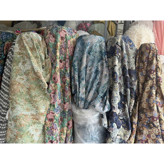 Vải gấm bố hoa xanh (về thêm nhiều mẫu)