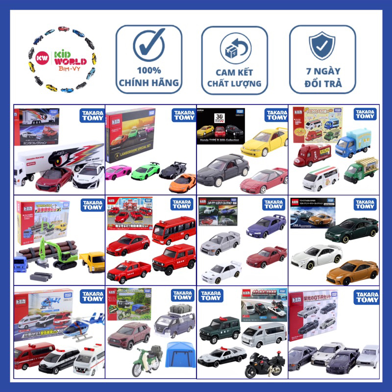 Bộ mô hình Tomica Set Diecast Model. Tỷ lệ 1:64.