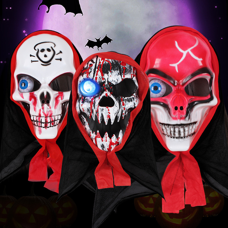 Mặt nạ hóa trang Halloween Ma Qủy - mắt có đèn sáng, mặt nạ halloween dành cho lễ hội hóa trang lễ hội ma