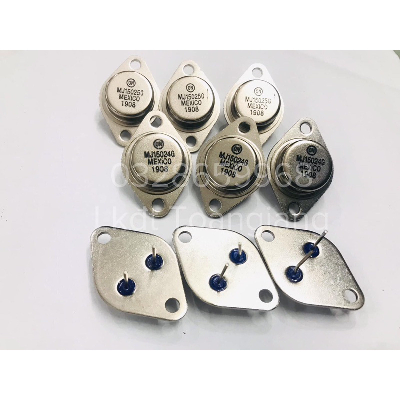 Cặp sò sắt MJ15024G + MJ15025G hàng Đài Loan